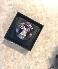 Chessex Polyhedral 7-Die Gemini Dice Set - Purple-Steel with White CHX-26432 8 61701wWgiL