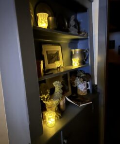 Homemory 12-Pack Flameless LED Tea Lights Candles Battery Operated, 200+Hour Fake Electric Candles TeaLights for Votive, Aniversary, Wedding Centerpiece Table Decor, Funeral, Halloween, Christmas Warm White Glow, White Base Pack of 12 30 61705xpQL