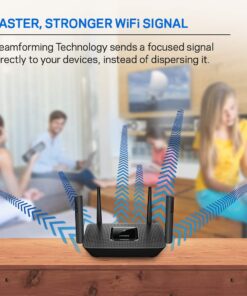 Linksys Mesh Wifi 5 Router, Tri-Band, 2,000 Sq. ft Coverage, Supports Guest WiFi, Parent Control, 20+ Devices, Speeds up to (AC2200) 2.2Gbps - MR8300 2000 ft, 20+ Devices, 2.2 Gbps 26 61708daomdL