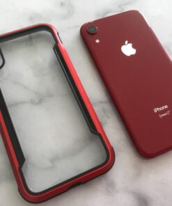 Raptic Shield, Compatible with Apple iPhone XR (Formerly Defense Shield) - Military Grade Drop Tested, Anodized Aluminum, TPU, and Polycarbonate Protective Case for Apple iPhone XR, Red 46 61709UfPiwL