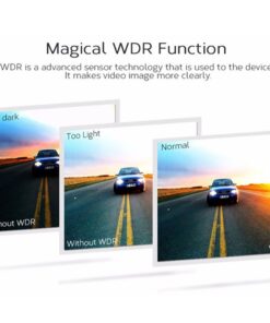 Car DVR Rear View Mirror Video Recroder 4.3" inch Back Up Car Camera Dual Lens Cam Night Vision Front and Rear Backup Reverse Security for Car 24 6170EFQLY0L