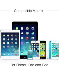 Avantree [Apple MFi Certified 2 Pack iPhone Cable Short, Apple Lightning Cable 1ft for iPhone X, 8, 7, 6s, 6, 6 Plus, 5 iPod iPad, High Speed Data Sync and Charge Cable - White 16 6170WlbwCXL