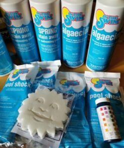 In The Swim Pool Super Opening Chemical Start Up Kit - Above Ground and In-Ground Swimming Pools - Up to 30,000 Gallons White Super – 30k gallons 34 6170tstBdML