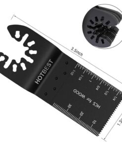 HOTBEST 50Pcs Wood Oscillating Saw Blades Professional Multitool Quick Release Saw Blades Fit Porter Cable Rockwell Makita Black & Decker Ridgid Craftsman Chicago, etc. 10 6172xDJvQOL