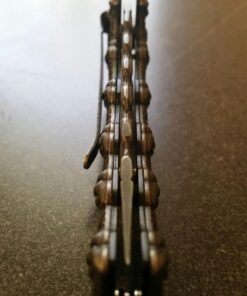 TAC FORCE Spring Assisted Folding Pocket Knife –Stonewashed Finish Stainless Steel Blade and Handle with Sculpted Chain Link Design, Includes Pocket Clip, Tactical, EDC, Rescue - TF-859 29 6173Y KAI6L