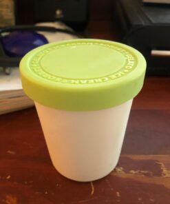 Tovolo Sweet Treat, 6 oz. Mini Tubs Set of 4, Tight-Fitting Silicone Lid, Easy Stacking Reusable Ice Cream Container, 6-Ounces, Assorted MINI Sweet Treat Tubs Set of 4 45 6174f1gqEQL