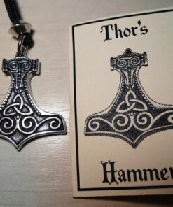 Pewter Thor's Hammer Celtic Knot Mjolnir Pendant 8 6174nidd0NL