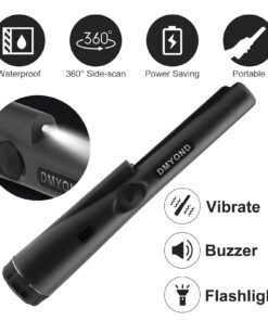 Dmyond Metal Detector Pinpointer, Professional Waterproof Handheld Pin Pointer Wand, Search Treasure Pinpointing Finder Probe with 9V Battery for Adults, Kids - Black 15 6175KzHT7ES