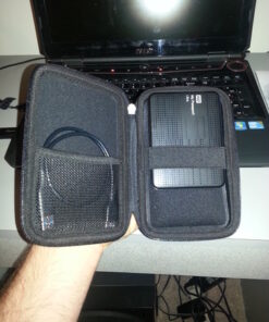 Drive Logic DL-64-BK Portable EVA Hard Drive Carrying Case Pouch, Black 45 6176gGJtLDL