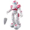 WEECOC RC Robot Toys Gesture Sensing Smart Robot Toy for Girls Can Singing Dancing Speaking Christmas Birthday Gift (Pink) 3 6176x PZwL