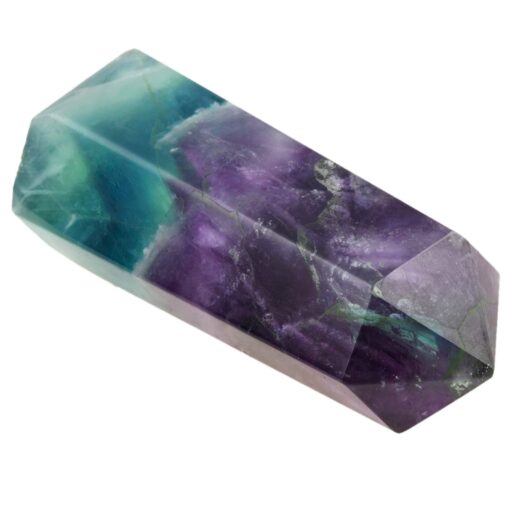 Rockcloud Flourite Healing Crystal Point Faceted Prism Wand Carved Reiki Stone Figurine 3-flourite(1.2-2")