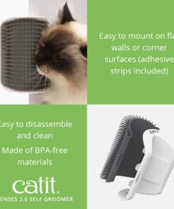 Catit Senses 2.0 Self Grooming Cat Brush and Interactive Cat Toy 19 617ACAmkDZL