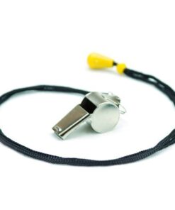 Alternative view of Crown Sporting Goods SCOA-001 Stainless Steel Whistle with Lanyard – Great for Coaches, Referees, and Officials by