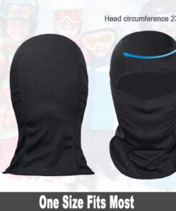 Achiou Ski Mask for Men Women, Balaclava Face Mask, Shiesty Mask UV Protector Lightweight for Motorcycle Snowboard Black 1 29 617Am4PmGL