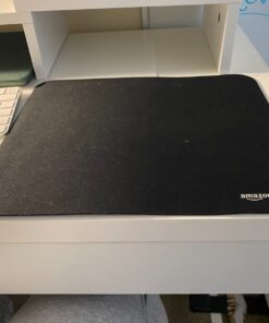 Amazon Basics Square Mouse Pad, Cloth with Rubberized Base, Standard, Black Single 29 617CmEAujNL