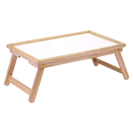 Winsome Wood Ventura Bed Tray, Natural/wht 24.66"W x 9.22"H x 13.94"D