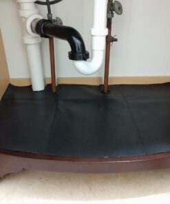 Under The Sink Mat,Kitchen Tray Drip,Cabinet Liner,Fabric Layer,Waterproof Layer,Reusable,Washable (36inches x 24inches) 36in x 24in 22 617ESqVn2NL