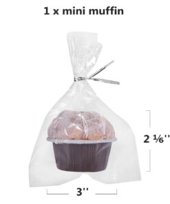 200 Poly Treat Bags 5x7 with 4" Twist Ties Assorted Colors - 1.4mils Thickness OPP Plastic Bags of Candy Cookie Treat (5'' x 7'') 5'' x 7'' 21 617FFCwqGmL