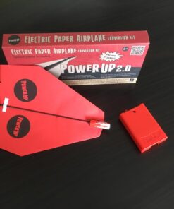 POWERUP 2.0 Paper Airplane Conversion Kit | Electric Motor for DIY Paper Planes | Fly Longer and Farther | Perfect for Kids & Adults | Ready to Use Aeroplane Engine Kits Red, Black 20 617FFDmMbJL