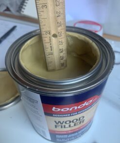 Bondo Home Solutions Wood Filler, Sandable in 15 min, 1.9 lbs with 1 oz Hardener 60 617FM 4SPqL