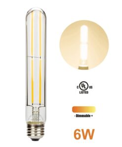 Alternative view of Leadleds T10 LED Light Bulbs 60 Watt Equivalent, 7.2" Long LED Bulb Edison Style E26 Medium Base, Dimmable Tubular Led Light for Yard, Bathroom, Kitchen, Home, Bar, 3-Pack 3 Pack