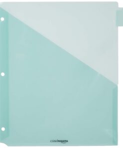 Amazon Basics Two Pocket Plastic Dividers, 8 Tab Set, 24 Count (Pack of 3), Letter Size, Assorted Color 23 617IQR494qL