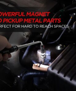 Gifts for Men, Stocking Stuffers for Men, Telescoping Magnetic Flashlight Pickup Tool, Christmas Gifts for Men, Dad, Him, Husband, Cool Gadgets for Men, Unique Gifts for Men Who Have Everything Red 13 617JTqDc7L