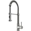 VIGO VG02001ST 19" H Edison Single-Handle with Pull-Down Sprayer Kitchen Faucet in Stainless Steel 40 617Kg7y7lvL