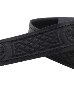 AAR Kilt Belt for Men Leather Black Thistle Embossed Design Scottish Highland S-2XL Medium 7 617L3vyFz1L