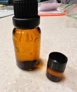 Super Z Outlet 1ml (1/4 dram) Mini Amber Glass Vial Bottles with Orifice Reducer and Cap for Essential Oils, Colognes & Perfumes (12 Pack) 23 617MOA2QOHL