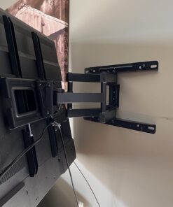 TV Wall Mount Full Motion Articulating Swivel Extension for Most 26-65 Inch Flat Curved TVs with Max VESA 400x400mm up to 88lbs, Wall Mount TV Bracket fits 12,16 inch Wood Stud by Pipishell 49 617OD5GRZ0L