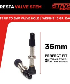 NoTubes Stan's Tubeless Road Valve Stem - Rectangular Stopper Single 10 617ONEiwGoS