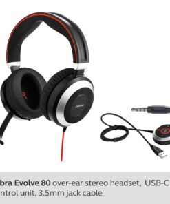 Alternative view of Jabra Evolve 80 Stereo MS, USB-C