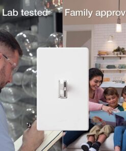 Lutron Ariadni/Toggler LED+ Dimmer | 150-Watt, Single-Pole/3-Way | AYCL-153P-WH | White 33 617QT4zRy9L