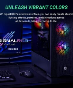 Alternative view of Skytech Gaming Blaze 3.0 Gaming PC Desktop – Intel Core i5 12400F 2.5 GHz, NVIDIA RTX 3060, 500GB NVME SSD, 16GB DDR4 RAM 3200, 600W Gold PSU, 11AC Wi-Fi, Windows 11 Home 64-bit,Black 12400F | 3060