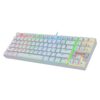 Redragon K552 Mechanical Gaming Keyboard RGB LED Backlit Wired with Anti-Dust Proof Switches for Windows PC (White, 87 Key Blue Switches) 87 Key Blue Switch White RGB Backlit 30 617RSxX2hCL