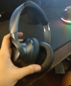 Soundcore Anker Life Q20 Hybrid Active Noise Cancelling Headphones, Wireless Over Ear Bluetooth Headphones, 40H Playtime, Hi-Res Audio, Deep Bass, Memory Foam Ear Cups, for Travel, Home Office Black 36 617RZcNM0eL