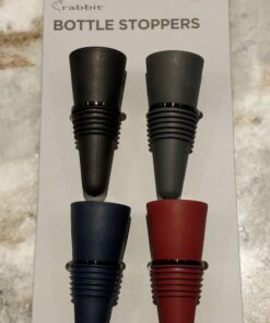 Rabbit W6121 Bottle Stoppers, Set of 4, Multicolor Bottle Stopper 24 617RjOX7qAL