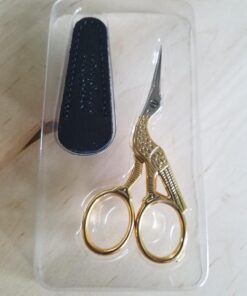 Fiskars Gingher Stork Embroidery Scissors (3 ½ in.), Gold 3.5" Gold 33 617TlFEw2L