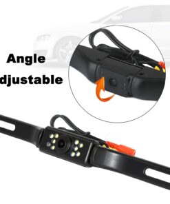 WEIKAILTD Backup Camera and Monitor Kit, 4.3" Car Vehicle Rearview Mirror Monitor for DVD/VCR/Car Reverse Camera Waterproof Car License Plate Rear View Camera (4.3" Backup Camera and Monitor Kit) 12 617UD60cHXL