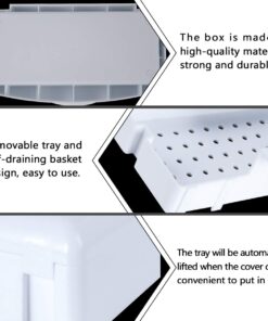 Alternative view of Gusnilo Nail Art Tools, Plastic Storage Box for Nail Tools,Manicure Tool, Tweezers, Hair Salon, Spa and Trimmer Manicure Equipment (1 piece, White)