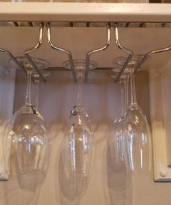 Huji Durable Under Cabinet Stemware Rack Storage Organization (1 Pack, Chrome) 1 21 617UrJ5rfRL