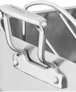 Cuisinart Multiclad Pro Triple Ply Stainless Cookware 16-inch Roasting Pan Skillet, Rectangular Roaster w/Rack 18 617VjsNrxbL