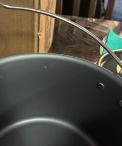 Odoland 22pcs Camping Cookware Mess Kit, Large Size Hanging Pot Pan Kettle with Base Cook Set for 4, Cups Dishes Forks Spoons Kit for Outdoor Camping Hiking Picnic 35 617Wf7DFaaL