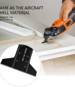 50 Pack Professional Pro Grade Wood/Bi-Metal Oscillating Saw Blades Universal Quick Release Multitool Tool Blade Japan Tooth for Bosch, Craftsman, FEIN, Ridgid, TCH, Makita, Milwaukee 18 617XZlUlYQL