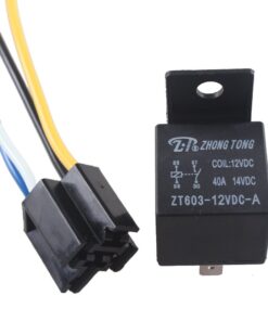 ESUPPORT Car Relay 12V 40A SPST 4Pin Switch Socket Plug Wire Harness Automotive Pack of 5 40A 4Pin SPST 16 617XlD7sYRL