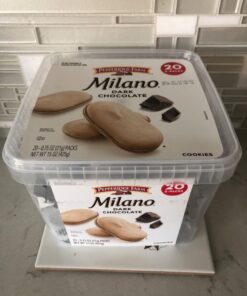 Pepperidge Farm Milano Cookies, Dark Chocolate, 20 Packs, 2 Cookies per Pack Dark Chocolate Tub 0.75 Ounce - 20 Packs, 2 Cookies per Pack 32 617Y5G5kOuL