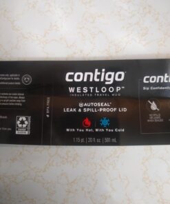 Contigo West Loop Stainless Steel Vacuum-Insulated Travel Mug with Spill-Proof Lid, Keeps Drinks Hot up to 5 Hours and Cold up to 12 Hours, 20oz Steel 37 617Y8CTYOPL