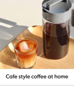 Takeya Cold Brew Coffee Maker with Black Lid Pitcher, 1 qt 28 617ZdxKFtXL
