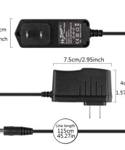 Alternative view of Mr.Power Guitar Effects Power Supply Adapter 9V DC 1A (1000mA) with Daisy Chain Cord Cable Free Insulated Cap (9V Adapter + 3 Way Cable) 9V Adapter + 3 Way Cable